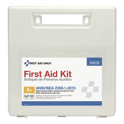 Image of First Aid Only Ansi Class A+ First Aid Kit For 50 People, 183 Pieces, Plastic Case