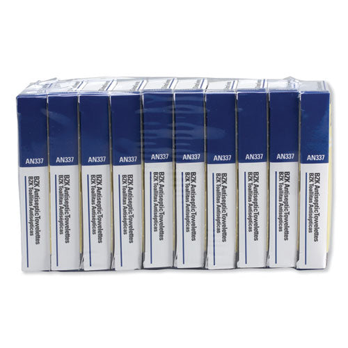 Image of First Aid Only Antiseptic Wipe Refill for ANSI-Compliant First Aid Kits, 100/Pack