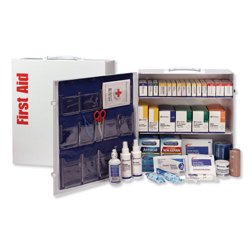 Image of First Aid Only Industrial First Aid Kit, 100 People, 676 Pieces, Metal Case