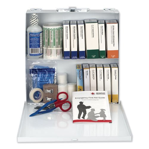 Image of First Aid Only First Aid Station For 50 People, 196 Pieces, Osha Compliant, Metal Case