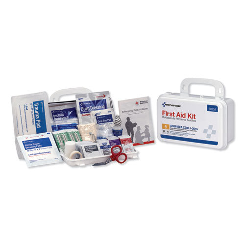 Image of First Aid Only Ansi Class A 10 Person First Aid Kit, 71 Pieces, Plastic Case