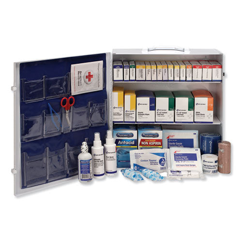 Image of First Aid Only Industrial First Aid Kit, 100 People, 676 Pieces, Metal Case