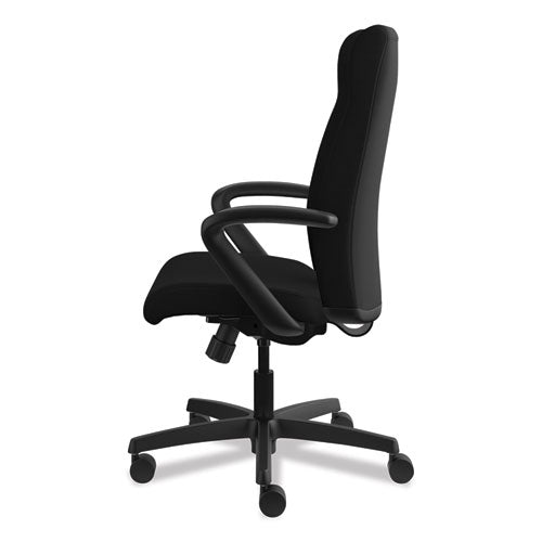 Image of HON® Ignition Series Executive High-Back Chair, Supports Up To 300 Lb, 17" To 21" Seat Height, Black