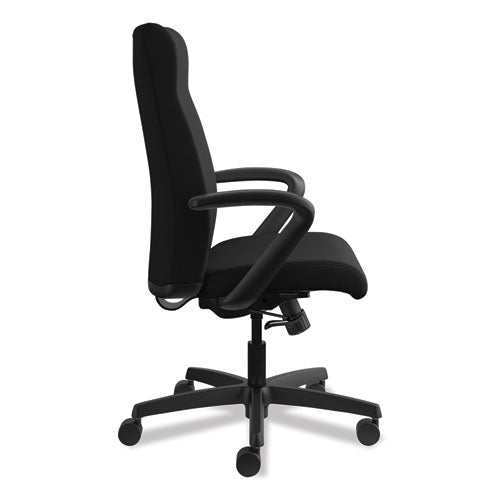 Image of HON® Ignition Series Executive High-Back Chair, Supports Up To 300 Lb, 17" To 21" Seat Height, Black