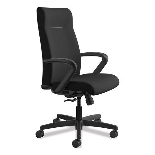 Image of HON® Ignition Series Executive High-Back Chair, Supports Up To 300 Lb, 17" To 21" Seat Height, Black