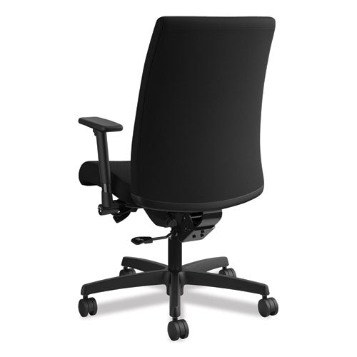 Image of HON® Ignition Series Mid-Back Work Chair, Supports Up To 300 Lb, 17" To 22" Seat Height, Black