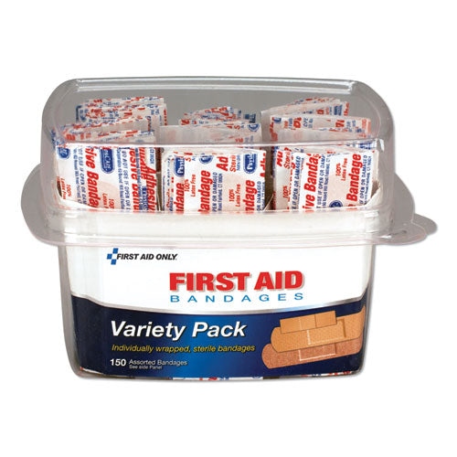 Image of PhysiciansCare® by First Aid Only® First Aid Bandages, Assorted, 150 Pieces/kit