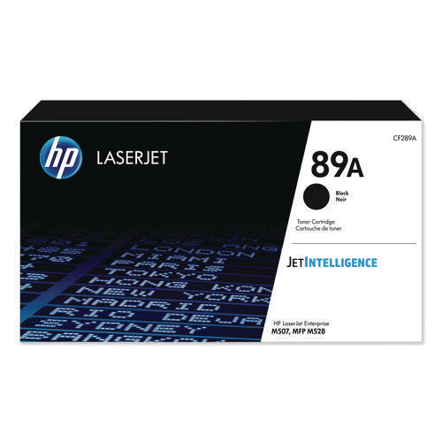 Image of HP HP 89a, (cf289a) Black Original Laserjet Toner Cartridge