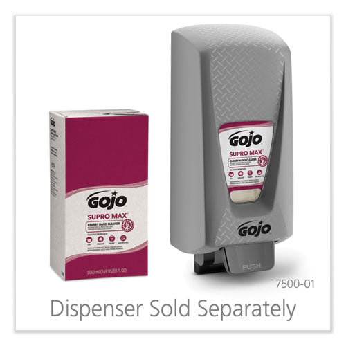Image of GOJO® SUPRO MAX Heavy Duty Hand Cleaner, Refill for GOJO PRO TDX Touch-Free Dispenser, Cherry Scent, 5,000 mL, 2/Carton