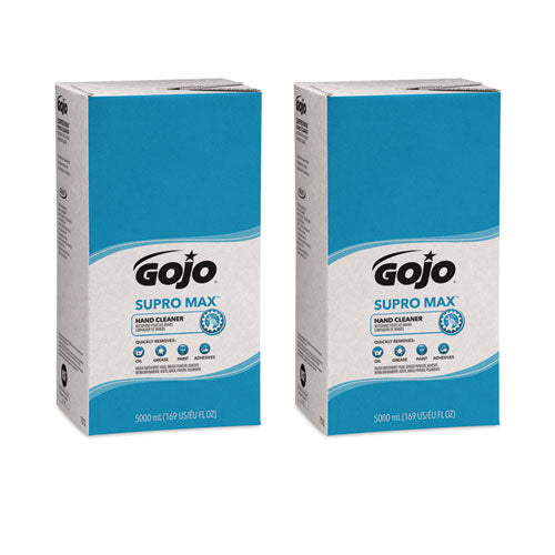 Image of GOJO® SUPRO MAX Heavy Duty Hand Cleaner, Refill for GOJO PRO TDX Dispenser, Floral Scent, 5,000 mL, 2/Carton