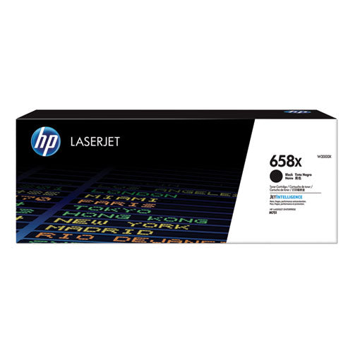 Image of HP HP 658x, (w2000x) High-Yield Black Original Laserjet Toner Cartridge