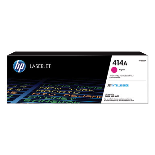 Image of HP HP 414a, (w2023a) Magenta Original Laserjet Toner Cartridge