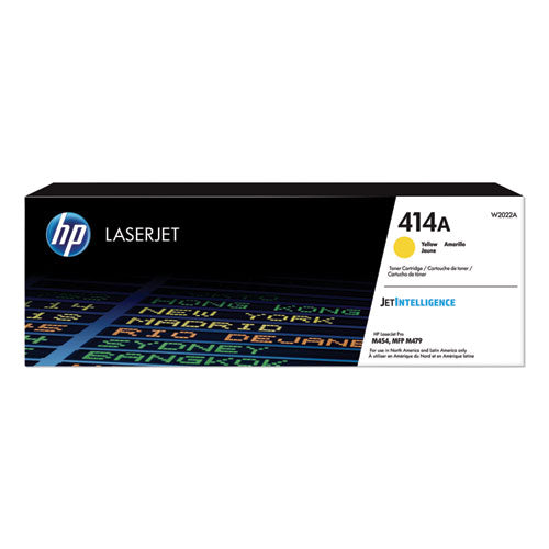 Image of HP HP 414a, (w2022a) Yellow Original Laserjet Toner Cartridge