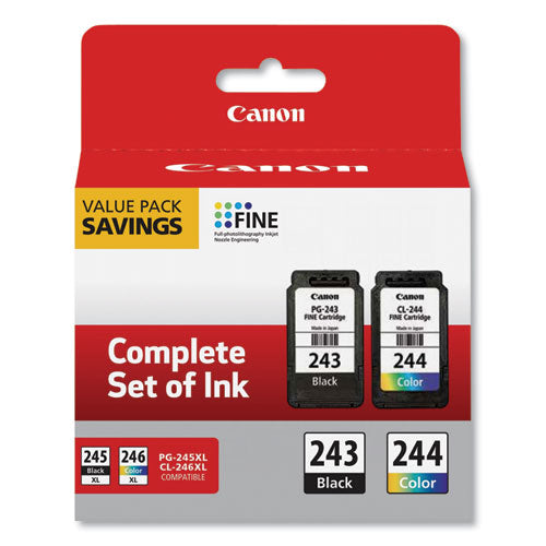 Image of Canon® 1287c006 (cl-244; Pg-243) Ink, Black/color