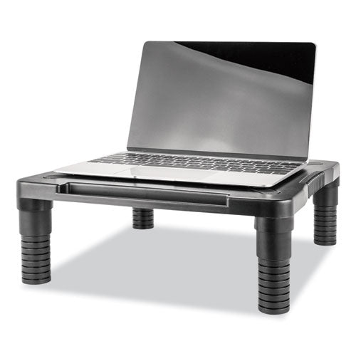 Image of Innovera® Single Level Monitor Riser, 13.13" x 13.5" x 4.92" to 7.28", Black