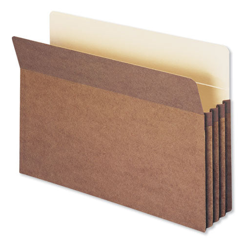 Image of Smead Redrope Drop Front File Pockets, 3.5" Expansion, Legal Size, Redrope, 50/box