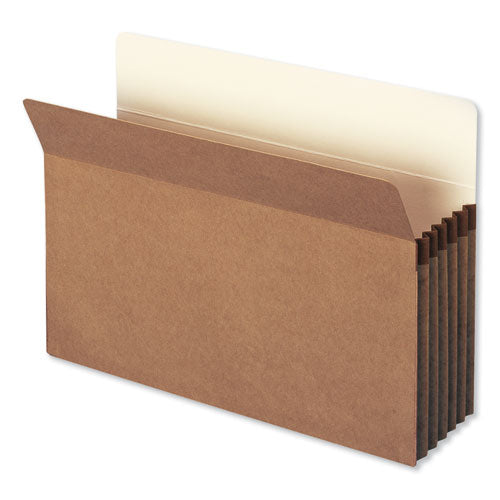 Image of Smead Redrope Drop Front File Pockets, 5.25" Expansion, Legal Size, Redrope, 50/box