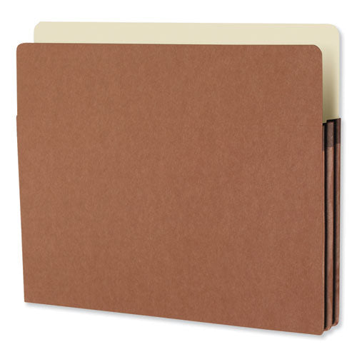 Image of Smead Redrope Drop Front File Pockets, 1.75" Expansion, Letter Size, Redrope, 25/box