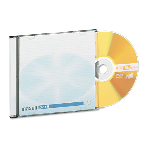 Image of Maxell® Dvd-R Recordable Disc, 4.7 Gb, 16x, Jewel Case, Gold, 10/pack