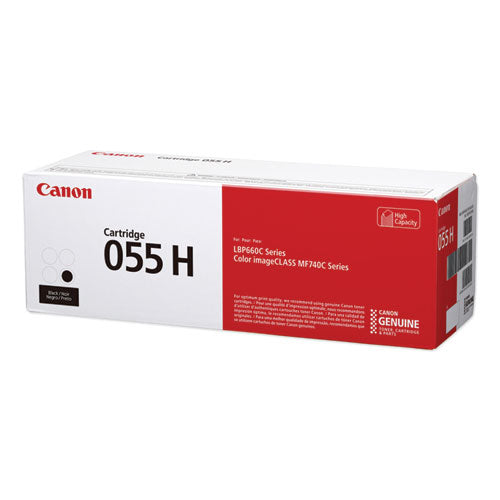 Image of Canon® 3020c001 (055h) High-Yield Toner, 7,600 Page-Yield, Black