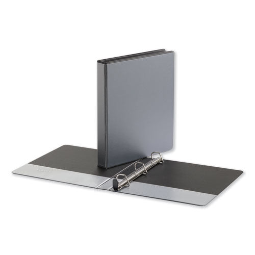 Image of Universal® Deluxe Easy-To-Open D-Ring View Binder, 3 Rings, 1" Capacity, 11 X 8.5, Black