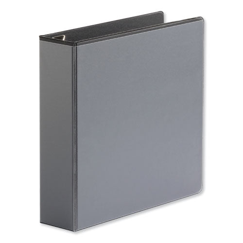 Image of Universal® Deluxe Easy-To-Open D-Ring View Binder, 3 Rings, 2" Capacity, 11 X 8.5, Black