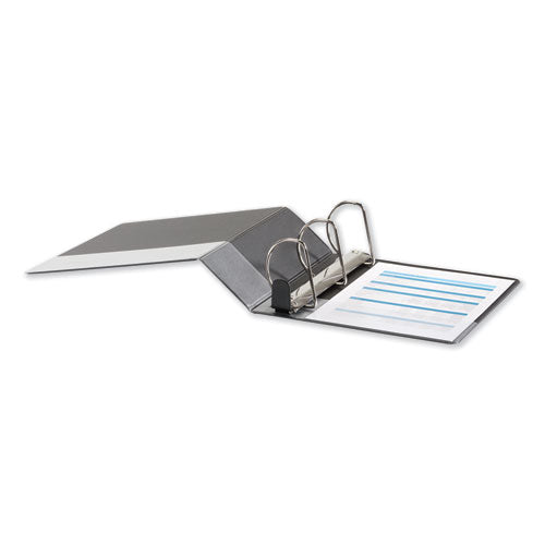 Image of Universal® Deluxe Easy-To-Open D-Ring View Binder, 3 Rings, 4" Capacity, 11 X 8.5, Black