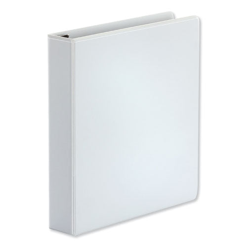 Image of Universal® Deluxe Easy-To-Open D-Ring View Binder, 3 Rings, 1.5" Capacity, 11 X 8.5, White