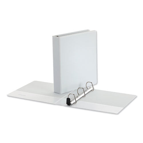 Image of Universal® Deluxe Easy-To-Open D-Ring View Binder, 3 Rings, 1.5" Capacity, 11 X 8.5, White