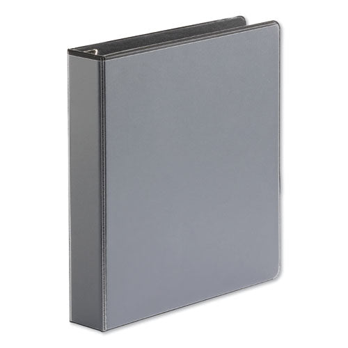 Image of Universal® Deluxe Easy-To-Open D-Ring View Binder, 3 Rings, 1.5" Capacity, 11 X 8.5, Black