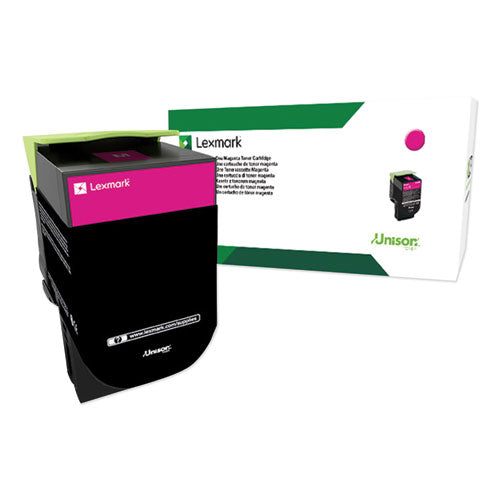 Image of Lexmark 80c0xmg Return Program Extra High-Yield Toner, 4,000 Page-Yield, Magenta, Taa Compliant