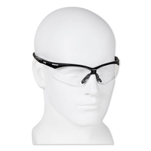 Image of KleenGuard Nemesis Safety Glasses, Black Frame, Clear Lens