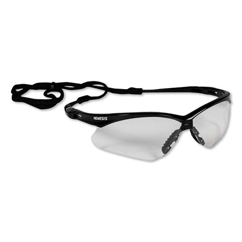 Image of KleenGuard Nemesis Safety Glasses, Black Frame, Clear Lens