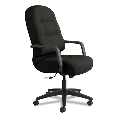 Image of HON® Pillow-Soft 2090 Series Executive High-Back Swivel/tilt Chair, Supports Up To 300 Lb, 16.75" To 21.25" Seat Height, Black