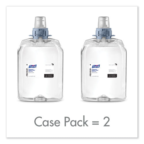 Image of PURELL® Professional HEALTHY SOAP Mild Foam, Refill for PURELL FMX-20 Manual Soap Dispenser, Fragrance-Free, 2,000 mL, 2/Carton