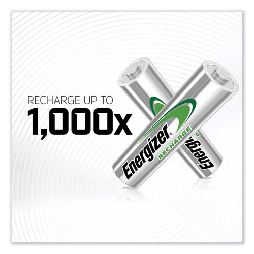 Image of Energizer® Nimh Rechargeable Aa Batteries, 1.2 V, 4/pack