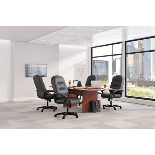 Image of HON® Pillow-Soft 2090 Series Executive High-Back Swivel/tilt Chair, Supports Up To 250 Lb, 16" To 21" Seat Height, Black