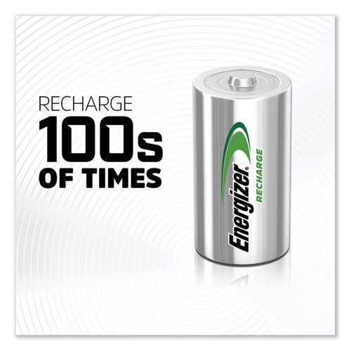 Image of Energizer® Nimh Rechargeable C Batteries, 1.2 V, 2/pack