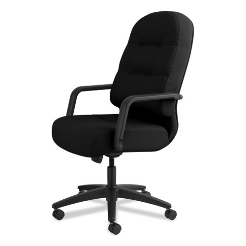 Image of HON® Pillow-Soft 2090 Series Executive High-Back Swivel/tilt Chair, Supports Up To 300 Lb, 17" To 21" Seat Height, Black