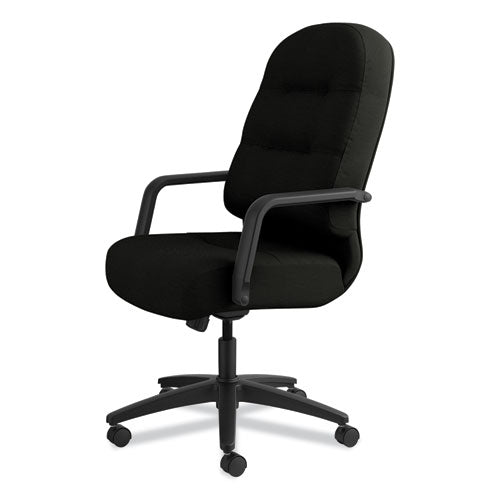 Image of HON® Pillow-Soft 2090 Series Executive High-Back Swivel/tilt Chair, Supports Up To 300 Lb, 16.75" To 21.25" Seat Height, Black