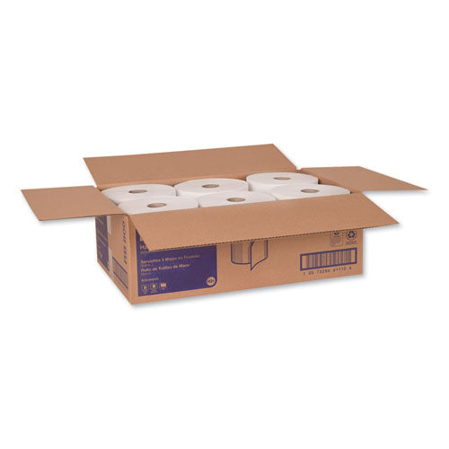 Image of Tork® Advanced Hardwound Roll Towel, 1-Ply, 7.88" x 800 ft, White, 6 Rolls/Carton