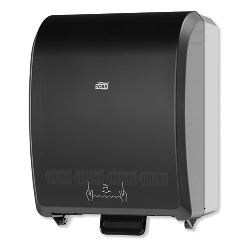 Image of Tork® Mechanical Hand Towel Roll Dispenser, H80 System, 12.32 X 9.32 X 15.95, Black