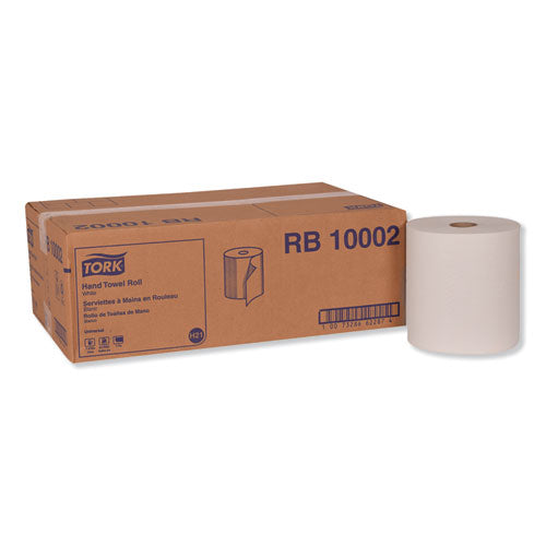 Image of Tork® Hardwound Roll Towel, 1-Ply, 7.88" x 1,000 ft, White, 6 Rolls/Carton