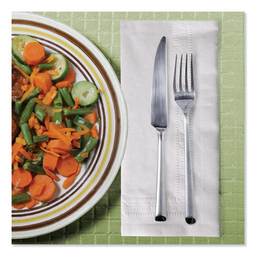Image of Tork® Advanced Dinner Napkins, 2-Ply, 15" X 17", 1/8 Fold, White, 100/pk, 28 Pk/ct