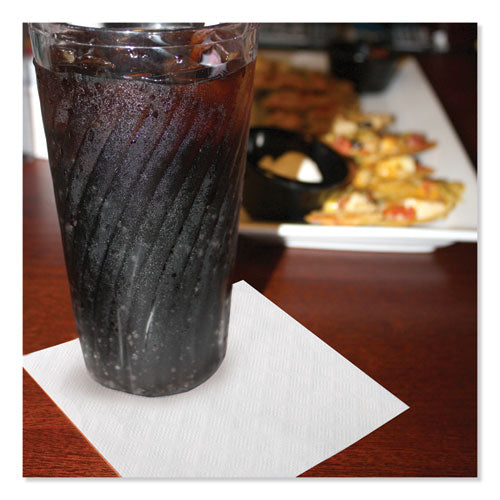 Image of Tork® Universal Beverage Napkin, 1-Ply,9.13 X 9.13, 1/4 Fold, Poly-Pack, White, 4000/carton