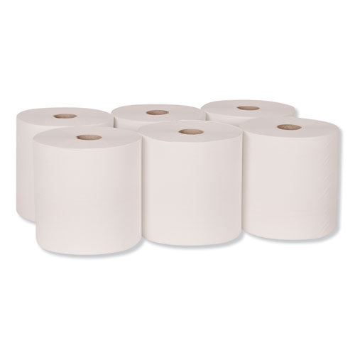 Image of Tork® Advanced Hardwound Roll Towel, 1-Ply, 7.88" x 800 ft, White, 6 Rolls/Carton