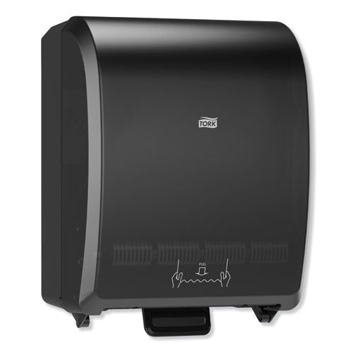 Image of Tork® Mechanical Hand Towel Roll Dispenser, H80 System, 12.32 X 9.32 X 15.95, Black