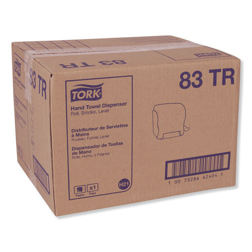 Image of Tork® Compact Hand Towel Roll Dispenser, 12.49 X 8.6 X 12.82, Smoke