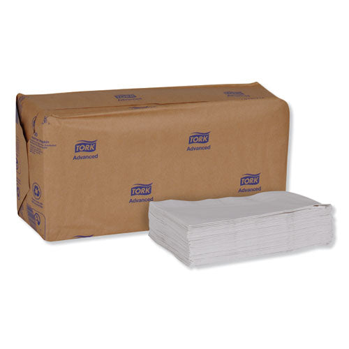 Image of Tork® Advanced Soft Minifold Dispenser Napkins, 1-Ply,13" X 12", White, 6000/ct
