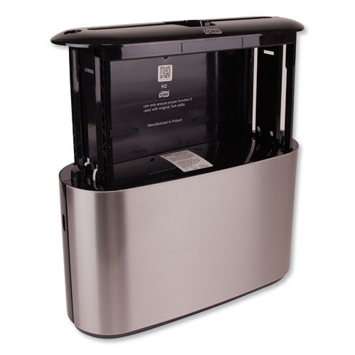 Image of Tork® Xpress Countertop Towel Dispenser, 12.68 X 4.56 X 7.92, Stainless Steel/black